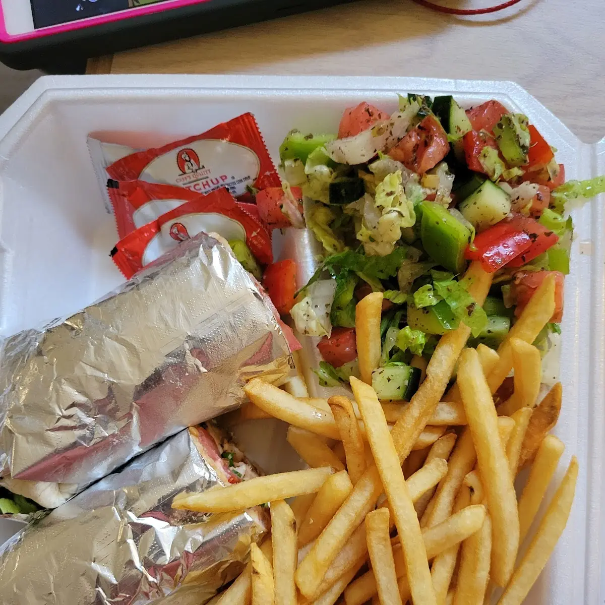 1 Skewer Beef and 1 Skewer Chicken Kebab Combo