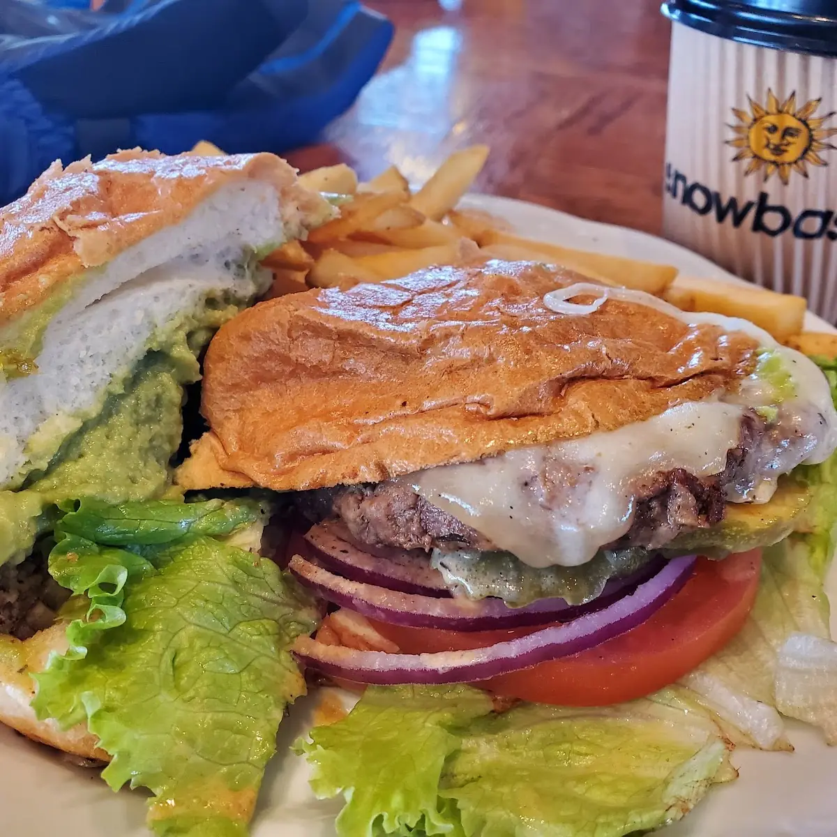 Cheese Burger with Guacamole