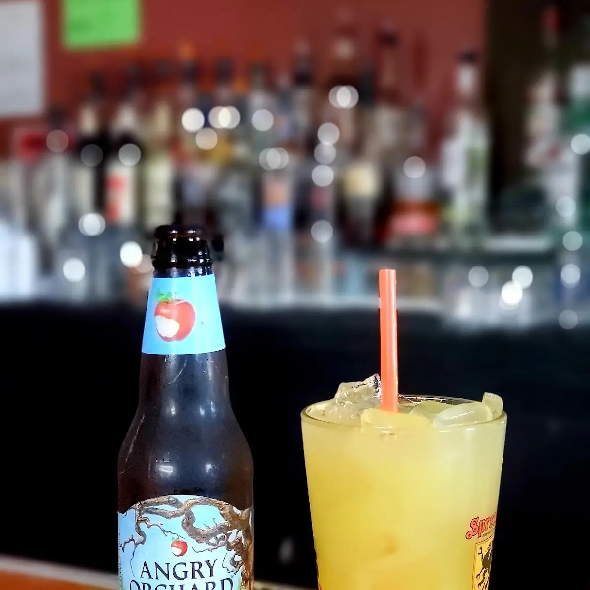 Hard Cider and Malibu Pineapple