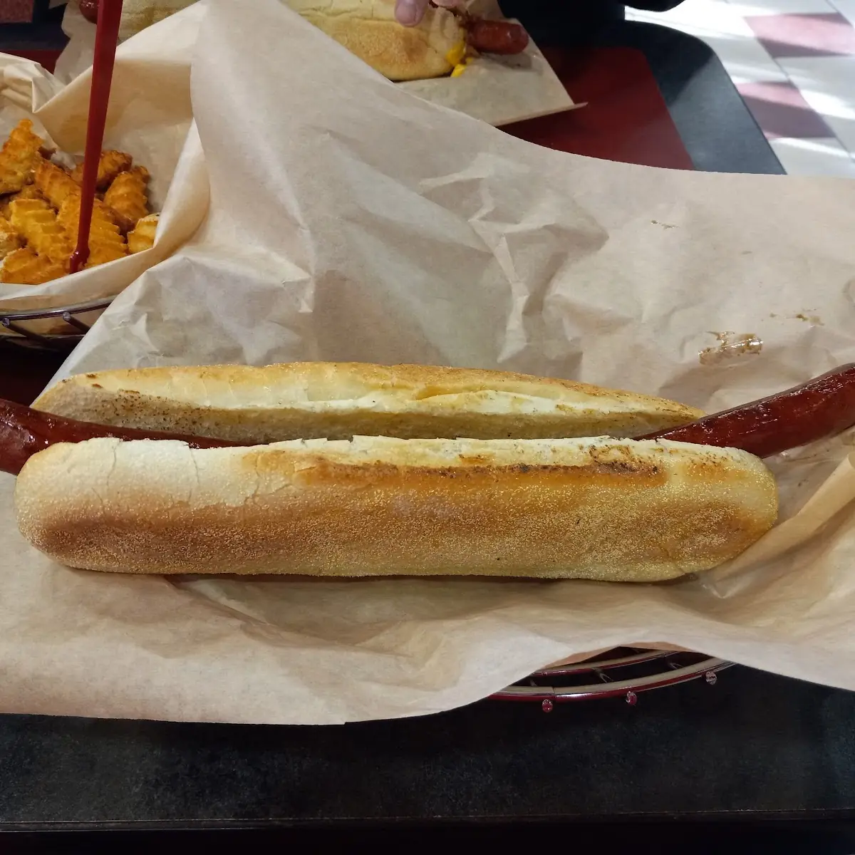Foot Long Hot Dog