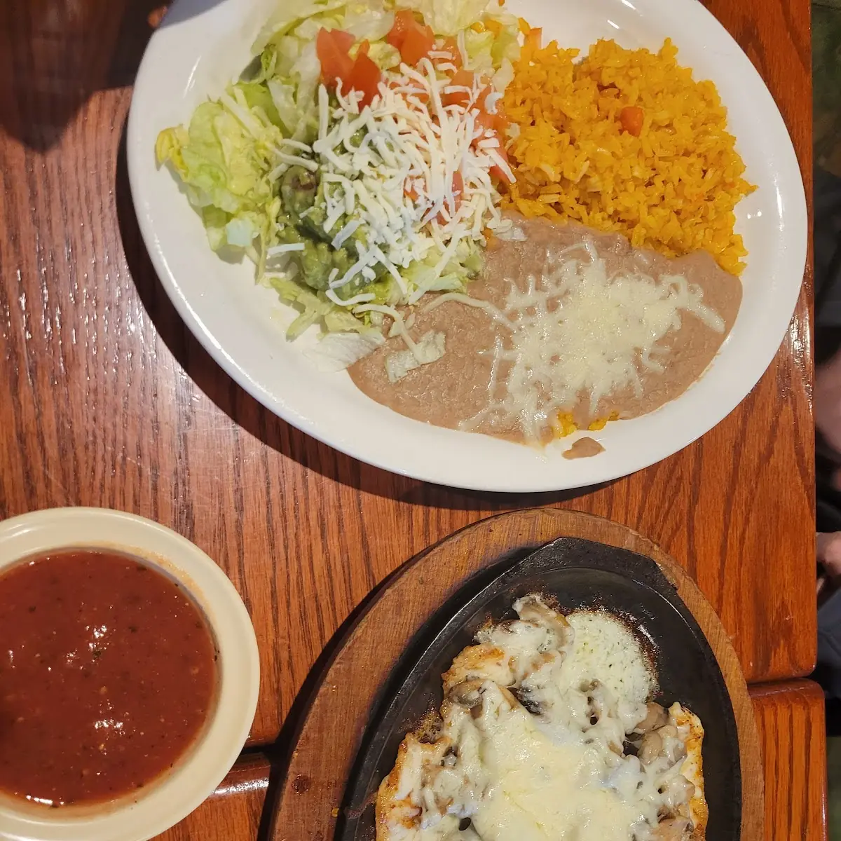 Enchilada Mexican Rice and Refried Beans
