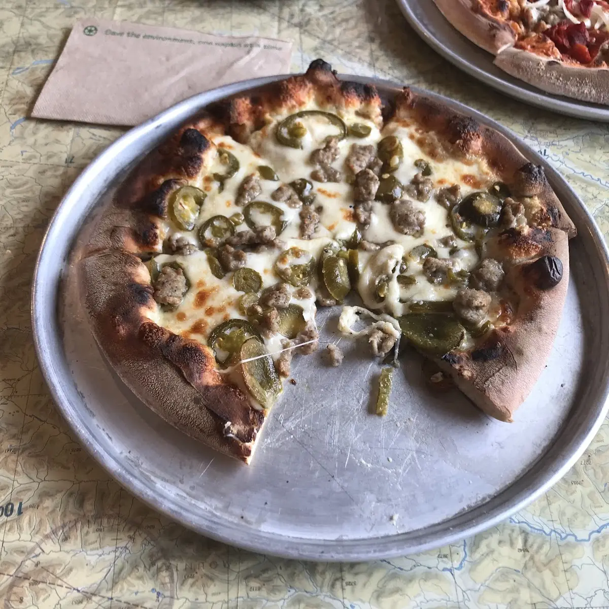 East Ramp Pizza Salad in the Hangar