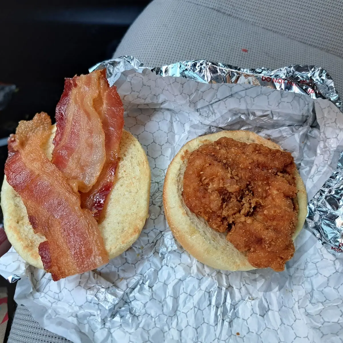 Refried Old Chicken Patty That Should Never Be Served