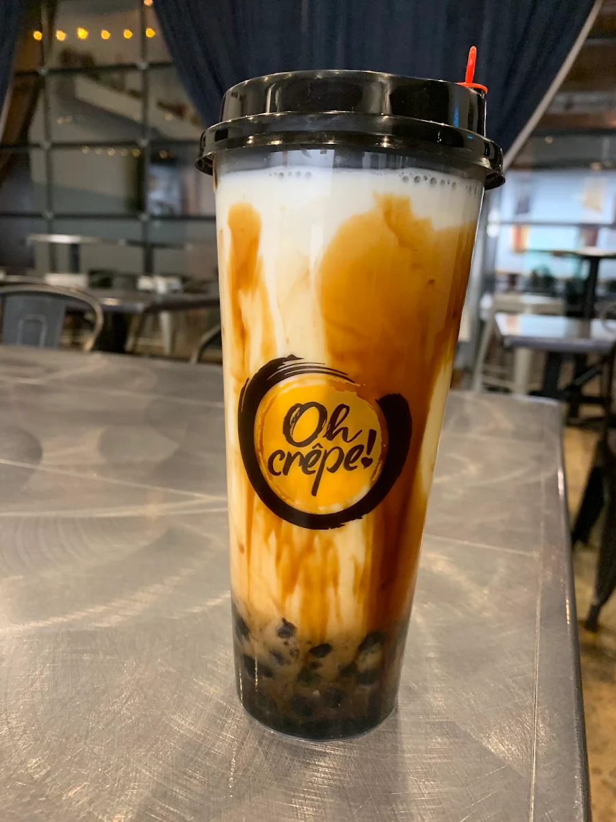 Milk Bubble Tea with Tapioca