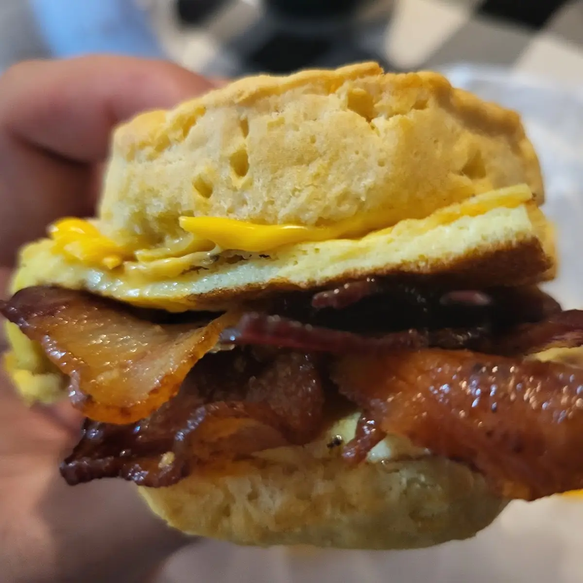 Bacon Egg and Cheese Biscuit