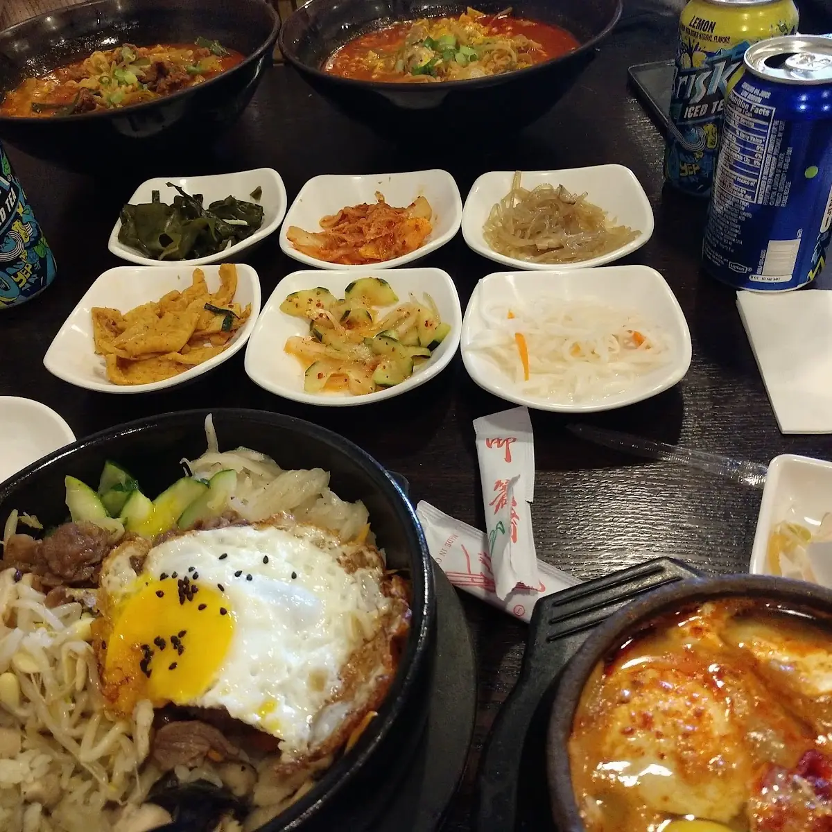Bibimbap and Kimchi Jigae