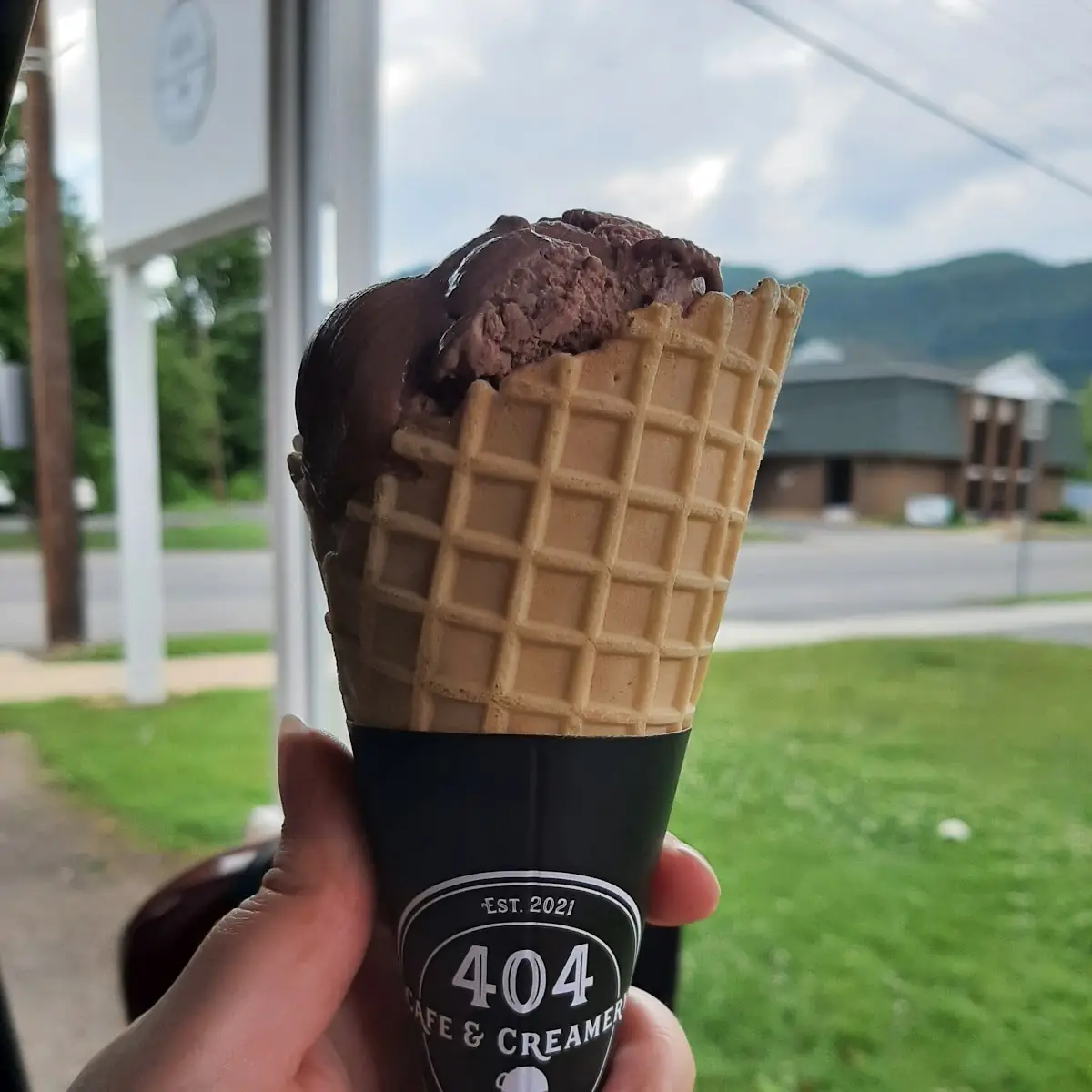 Chocolate Ice Cream Cone