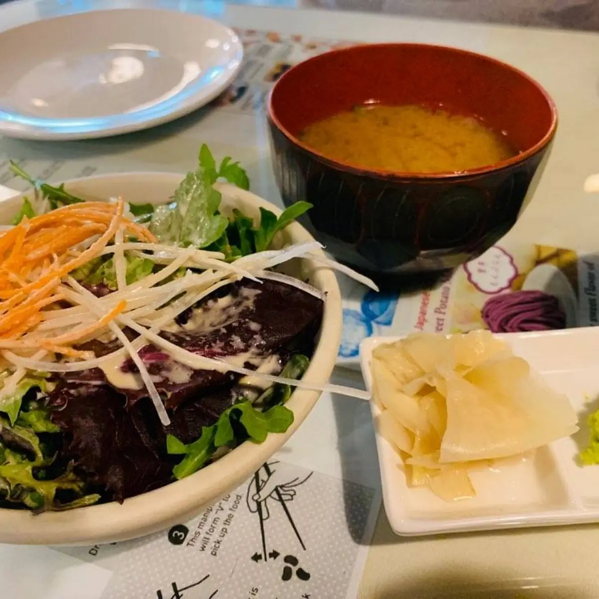 Salad and Miso Soup