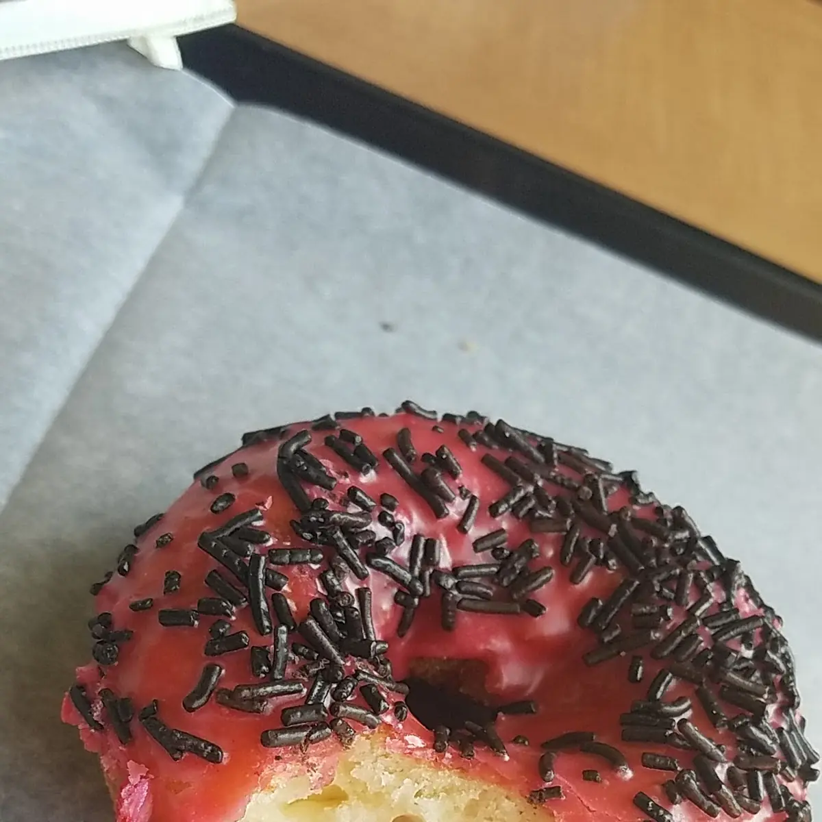 Strawberry Frosted Old Fashioned Doughnut