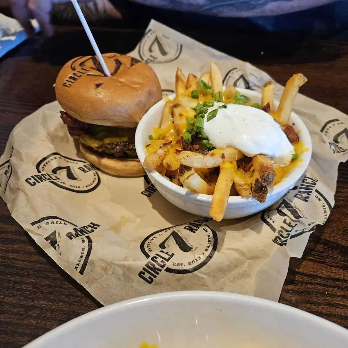 Bacon Cheeseburger and Cheesy Fries