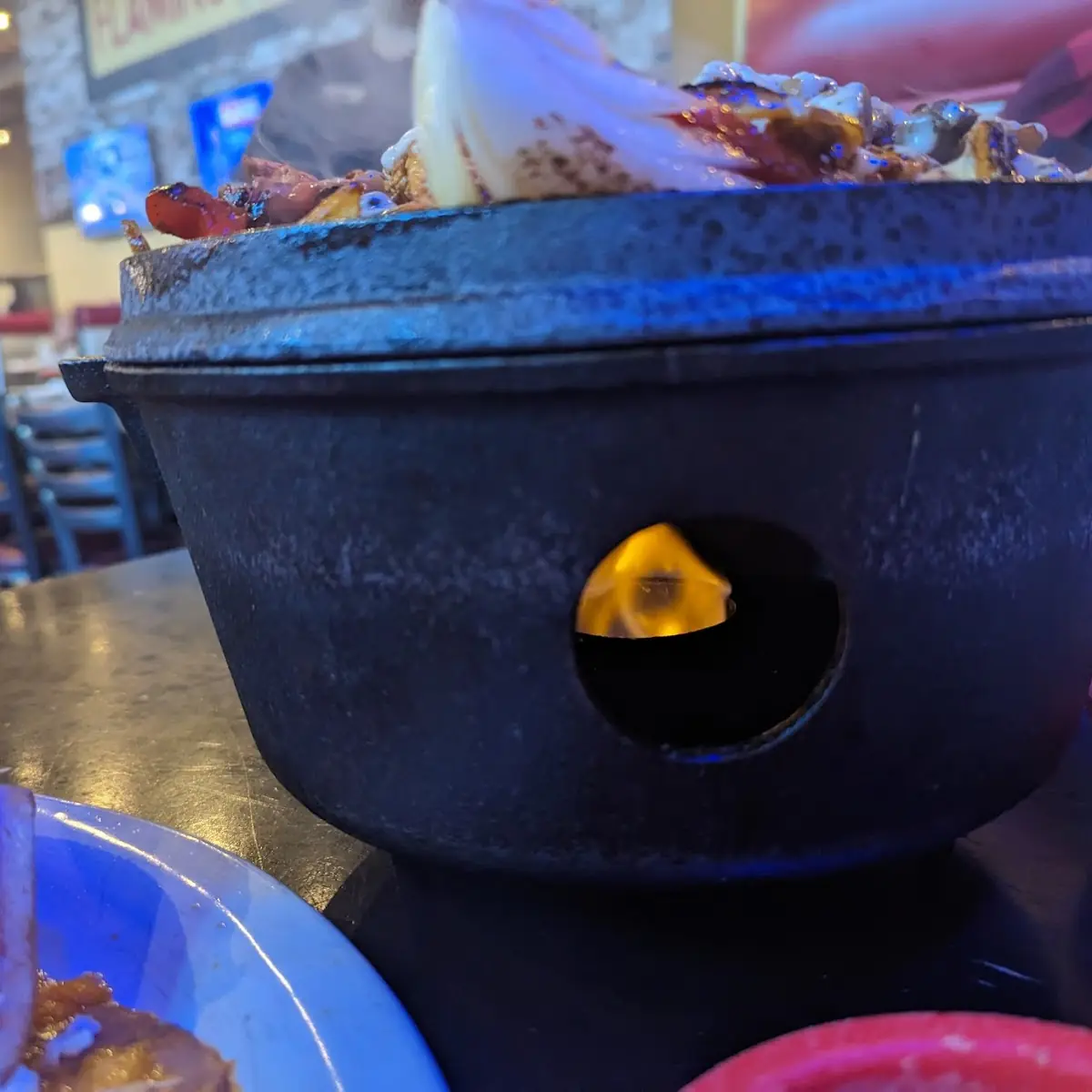 Flaming Chicken Fajitas