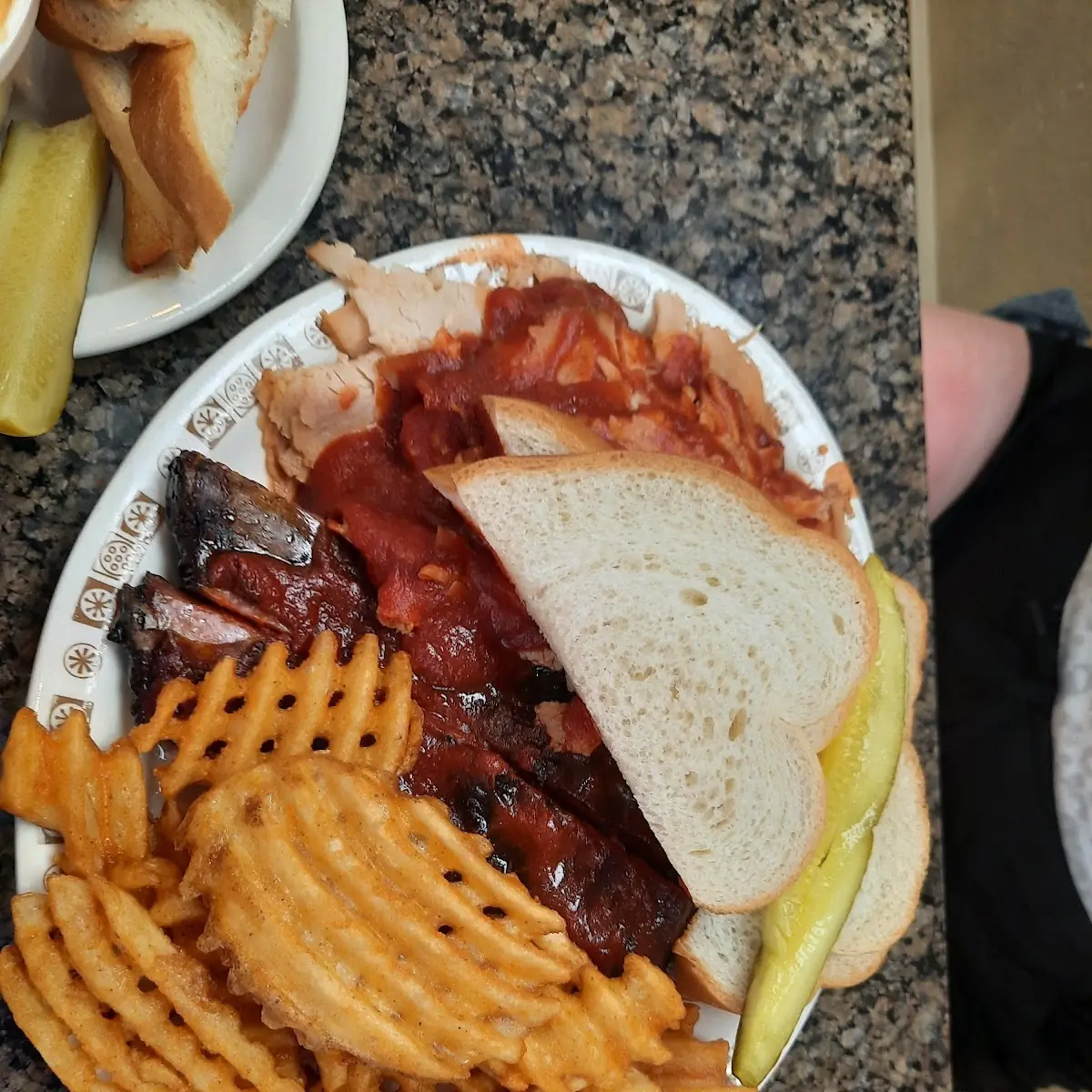 Burnt Ends and Waffle Fries