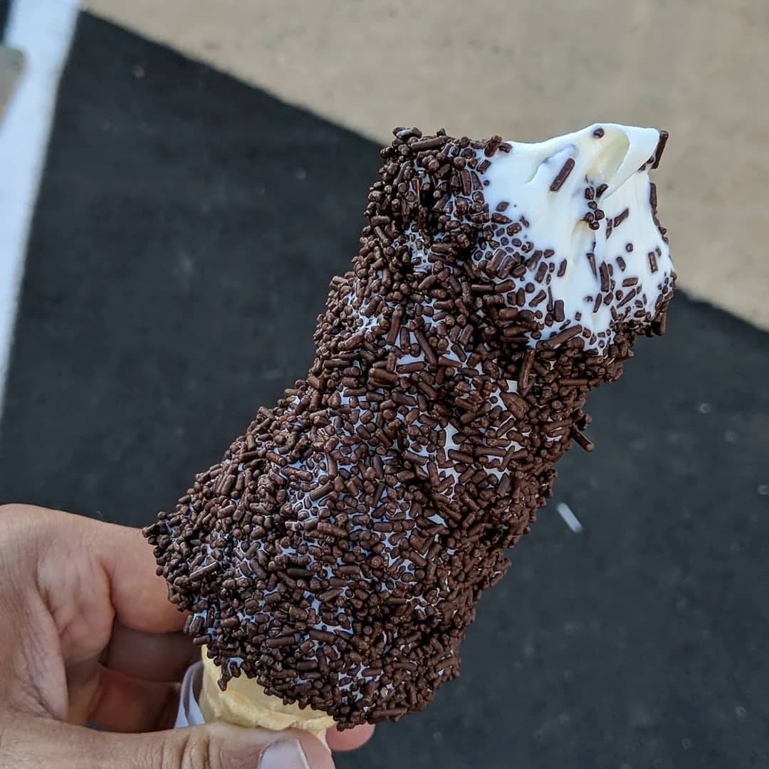 Medium Soft Serve Vanilla Cone with Sprinkles