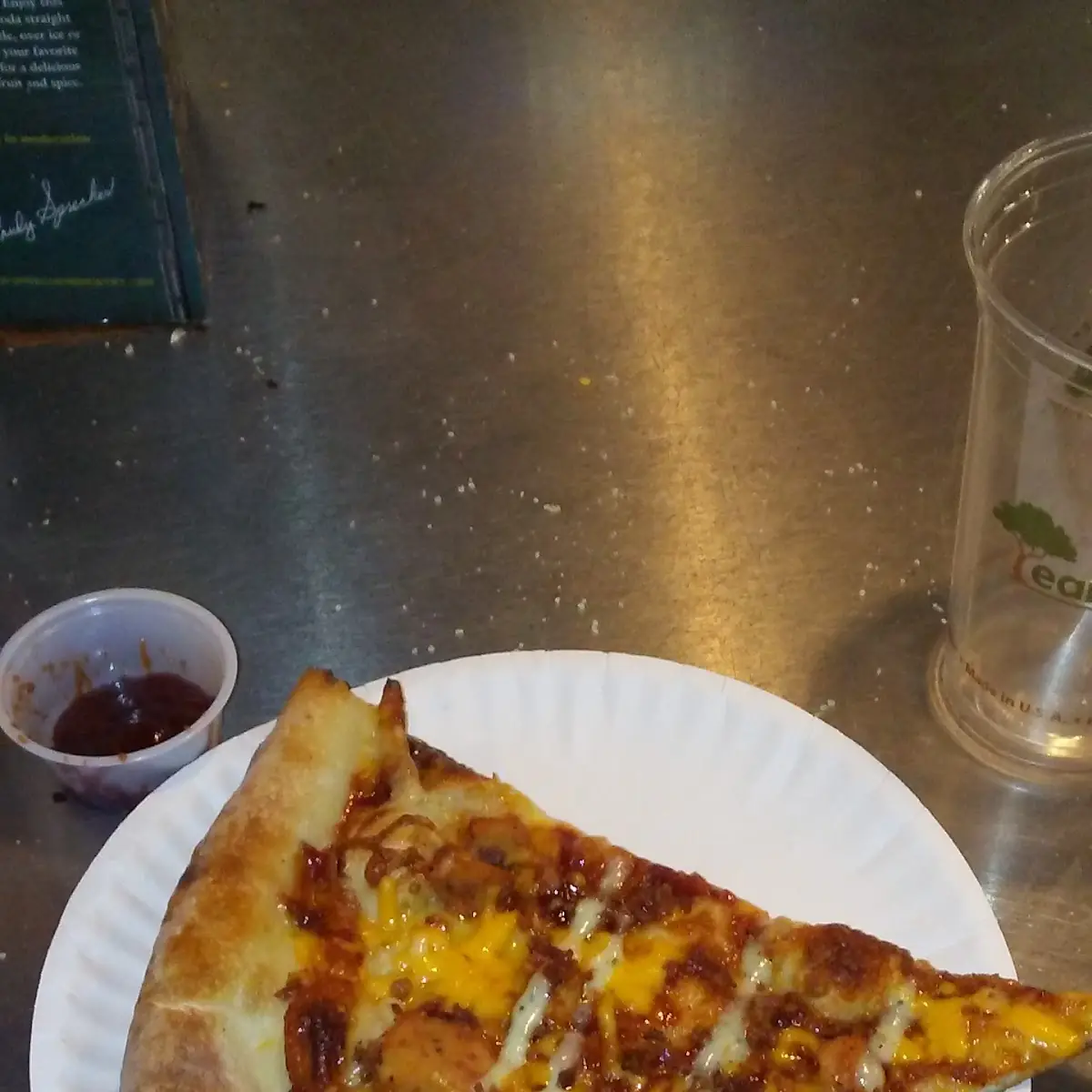 BBQ Chicken Pizza Slice