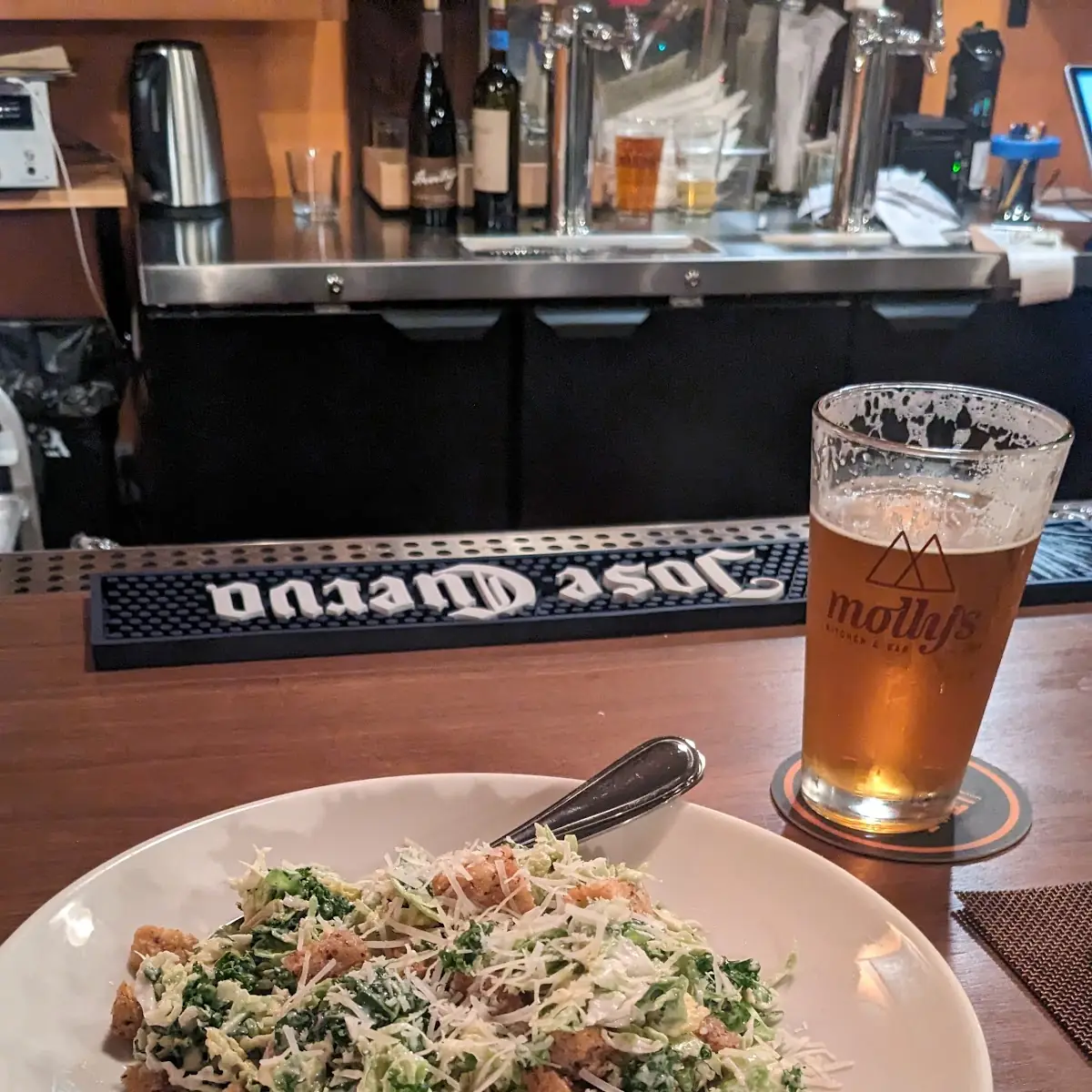 Shaved Brussel Caesar Salad