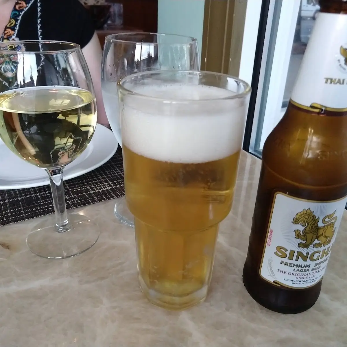 Singh's and Pinot Grigio
