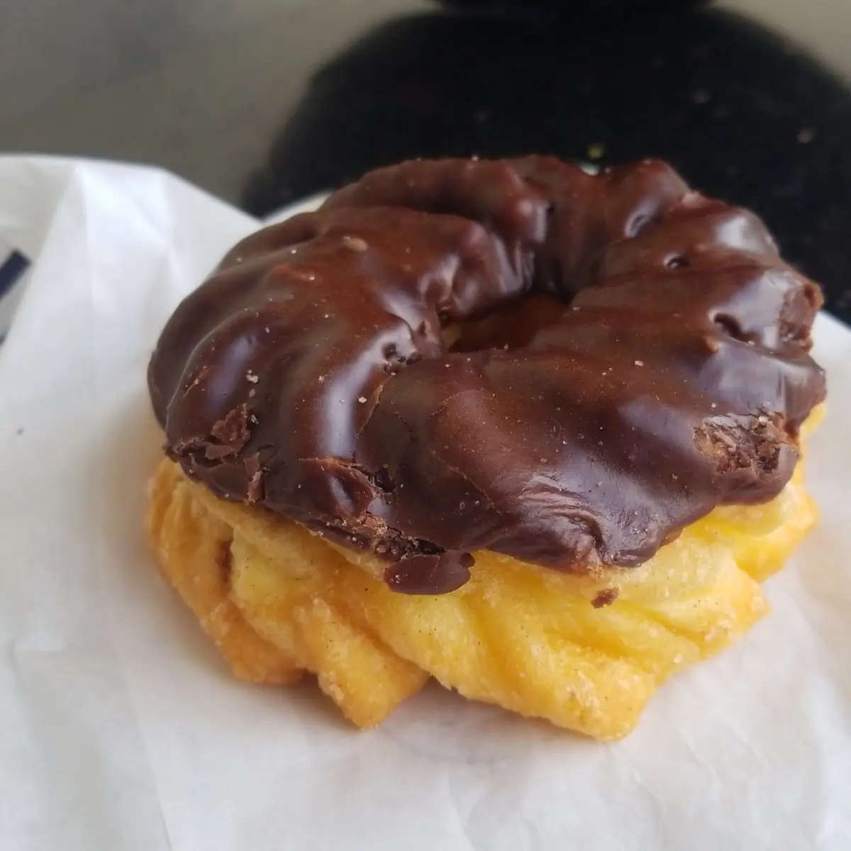 French Cruller with Chocolate