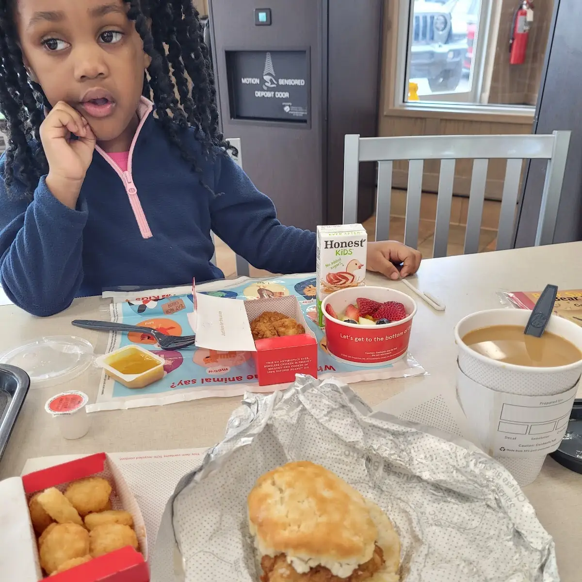 Chicken Biscuit with Tater Tots