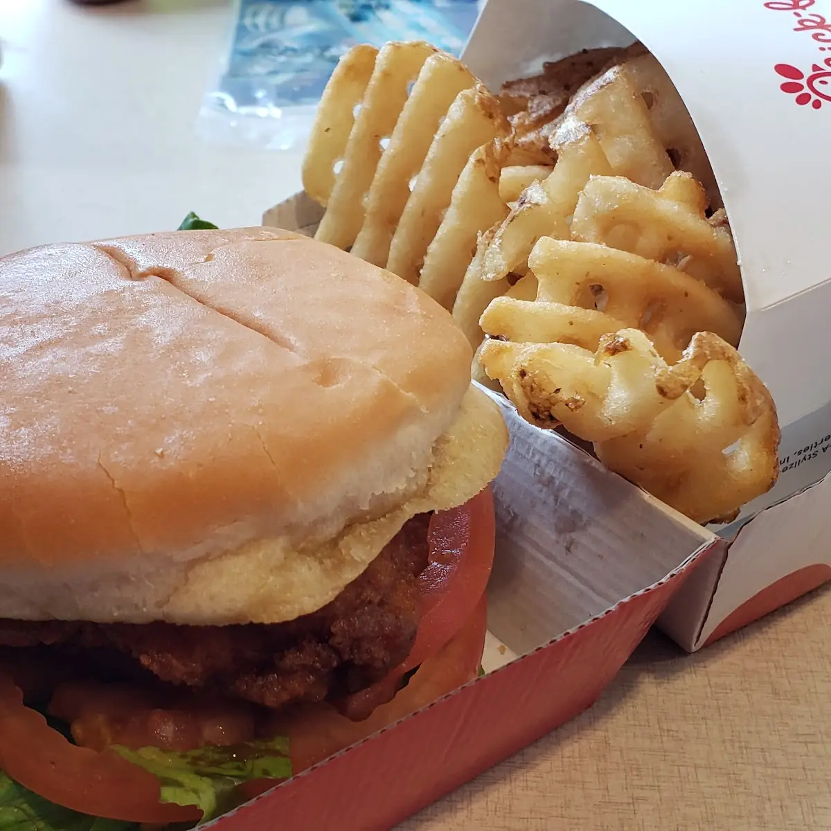 Chicken Sandwich Waffle Fries