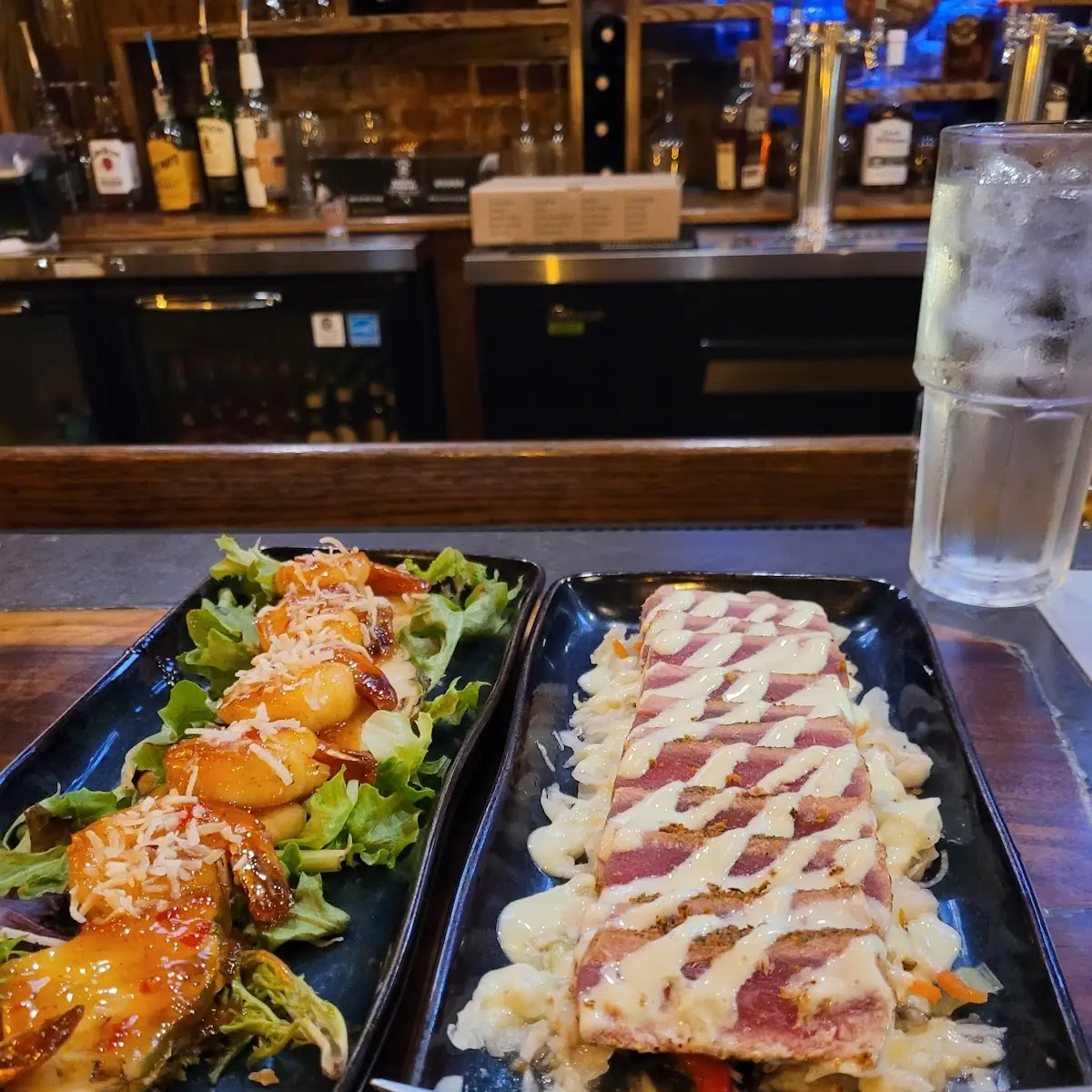 Appetizer Sampler Coconut Shrimp and Ahi Tuna
