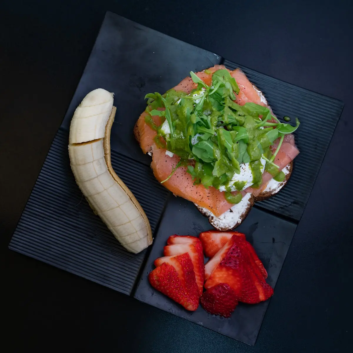 Smoked Salmon Toast Breakfast