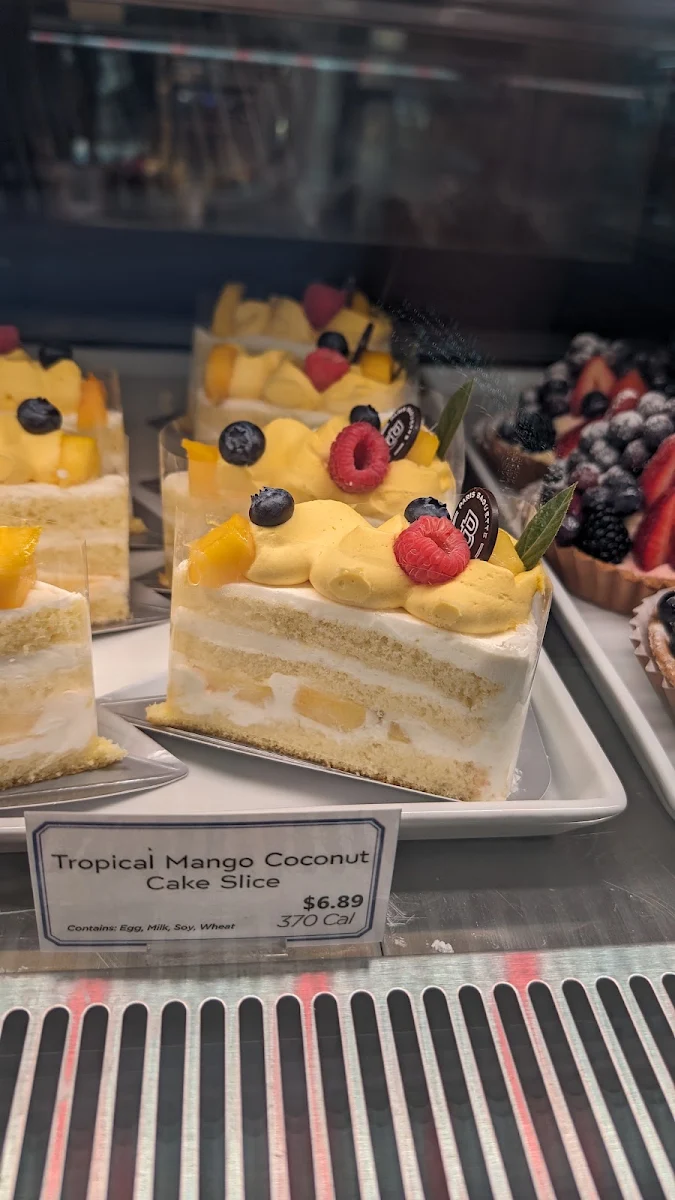 Tropical Mango Coconut Slice Cake