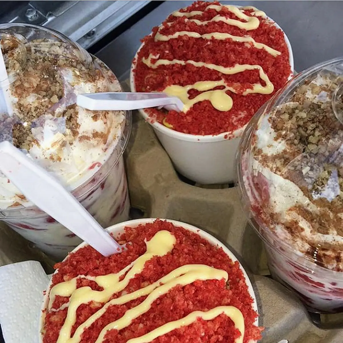 Corn in a Cup with Hot Cheetos