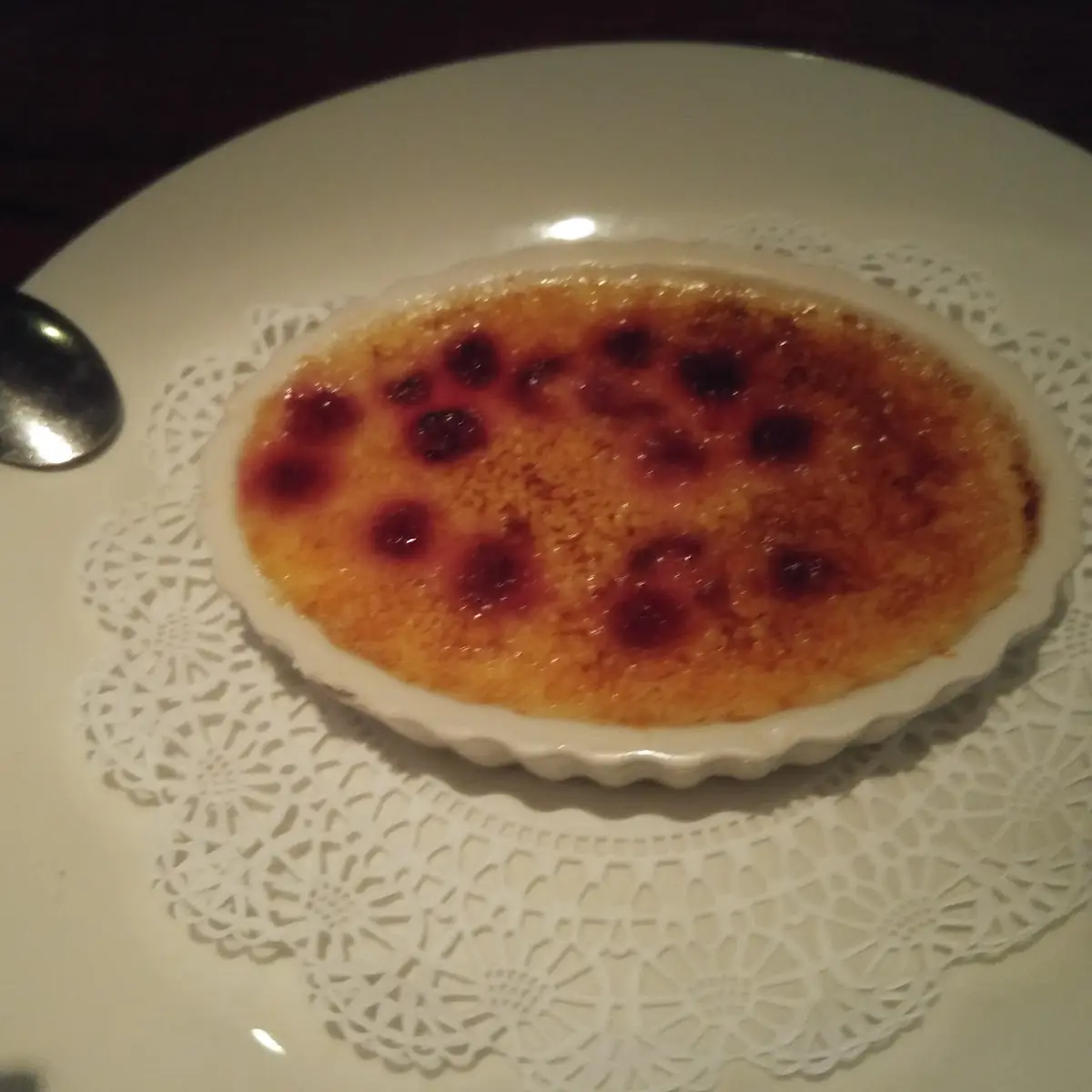 White Chocolate Raspberry Crème Brulee