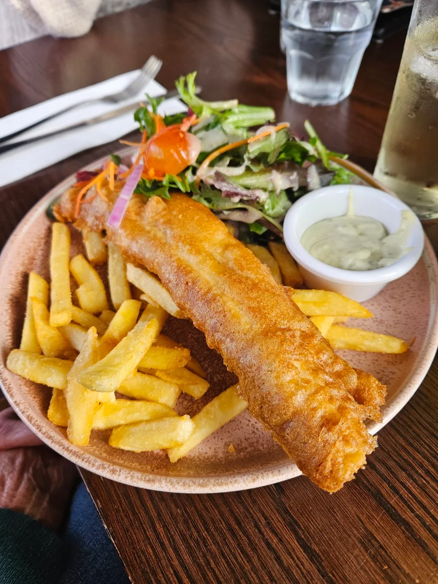 Beer Battered Barramundi, The Commo (Commun Na Feinne) Hotel