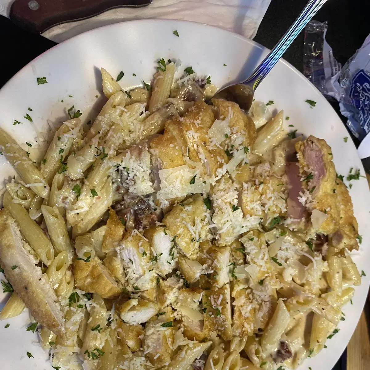 Pasta Carbonara with Chicken