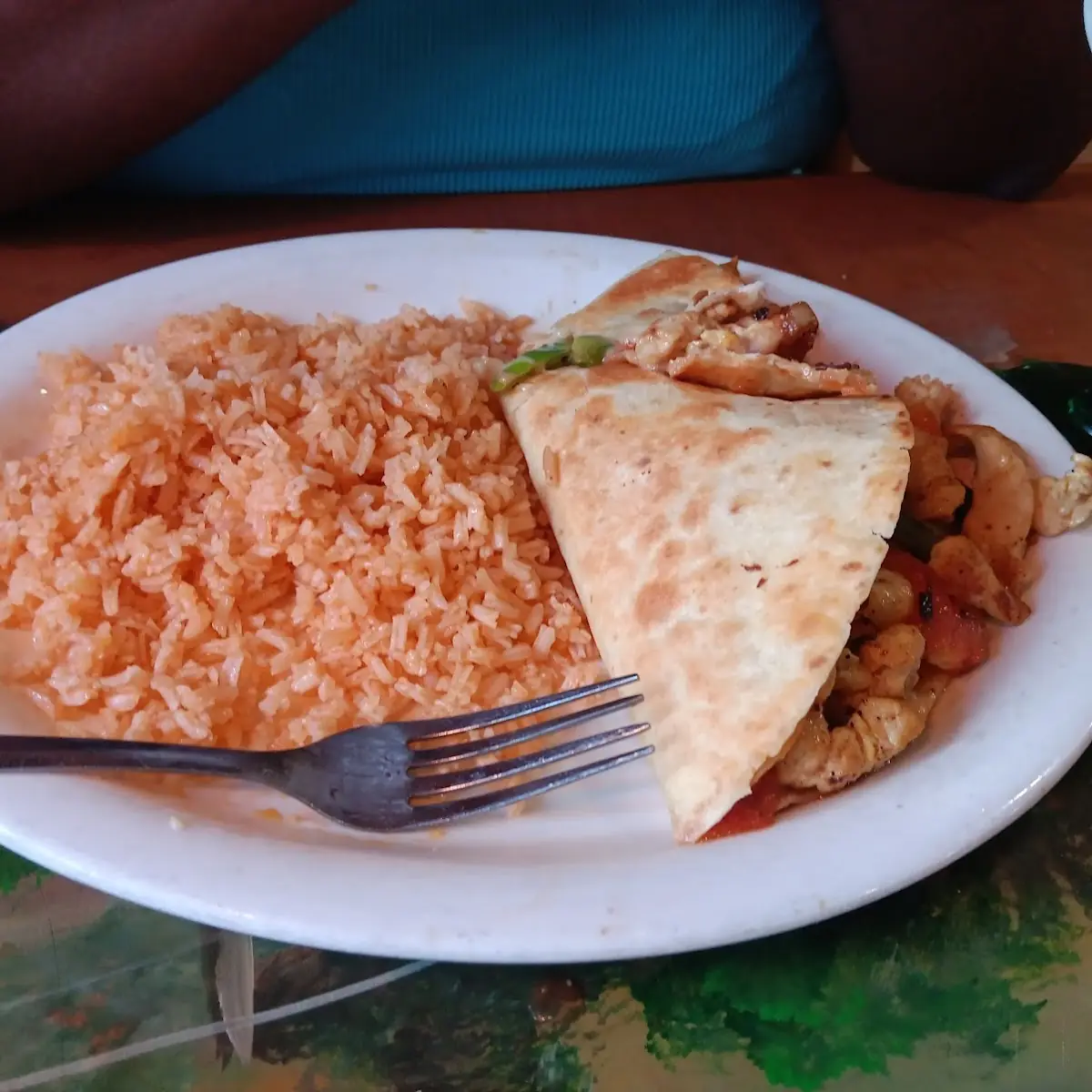 Quesadilla Rice & Beans