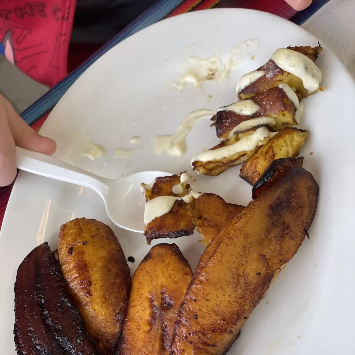 Plátanos Fritos Con Crema