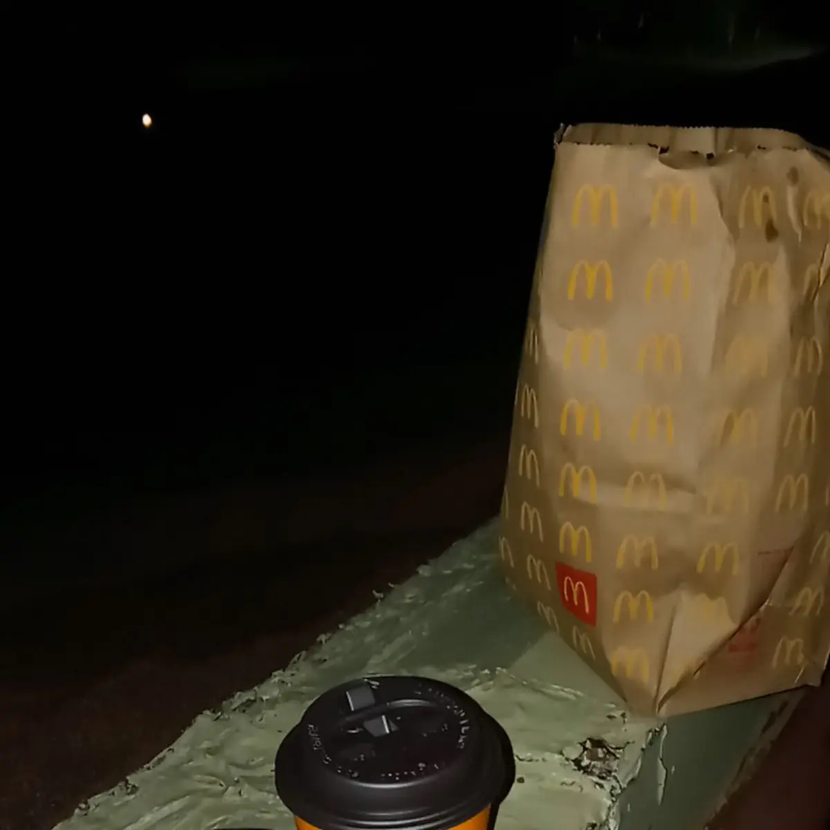 A Regular Coffee and mc Fish Filet
