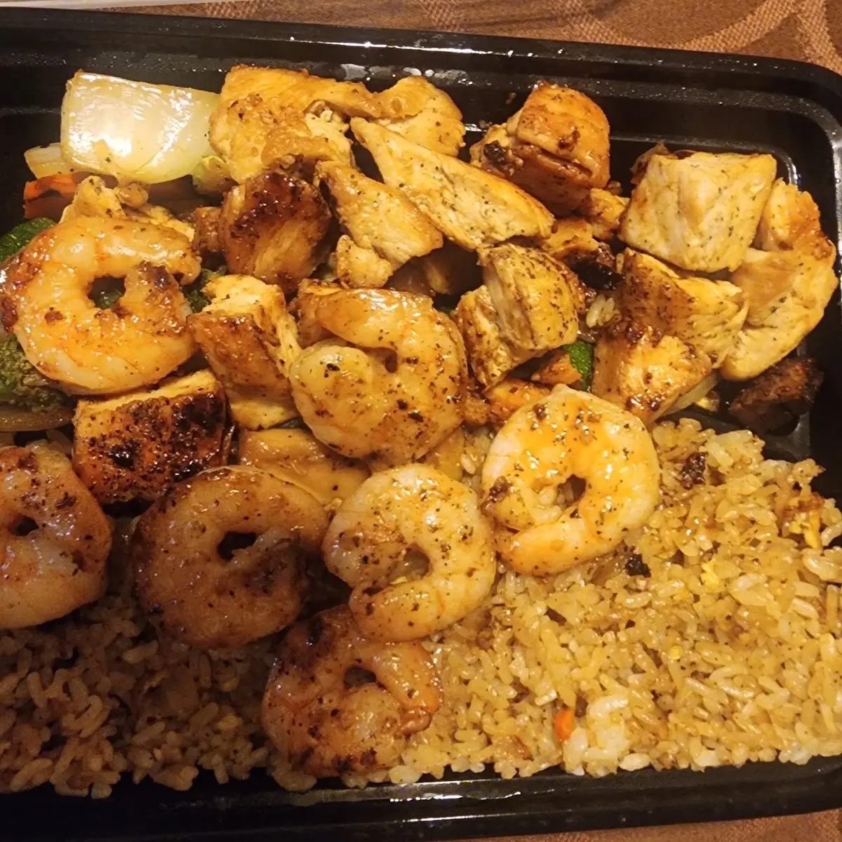 Lobster Chicken and Shrimp Trio