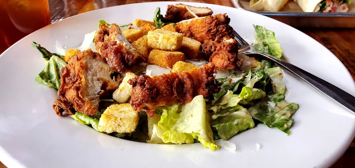 Fried Chicken Caesar Salad