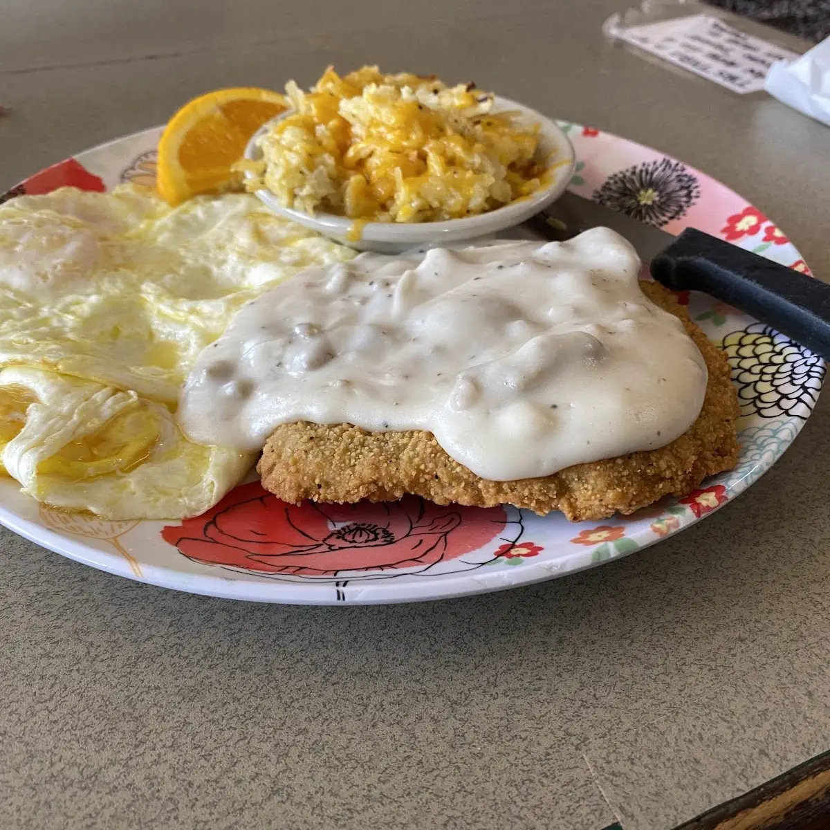 Chicken Fried Steak and Eggs