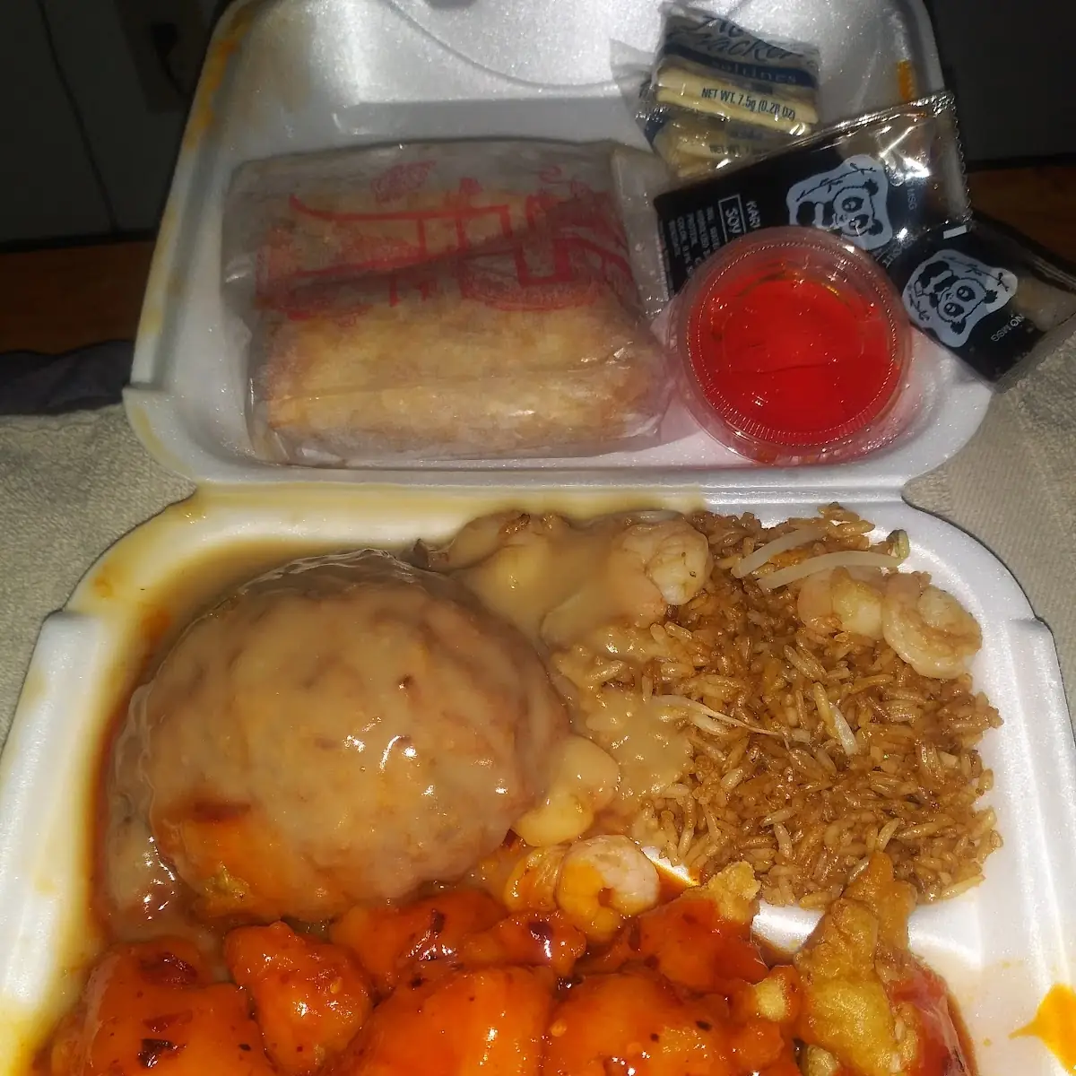 General TSO's Chicken with Egg Foo Young