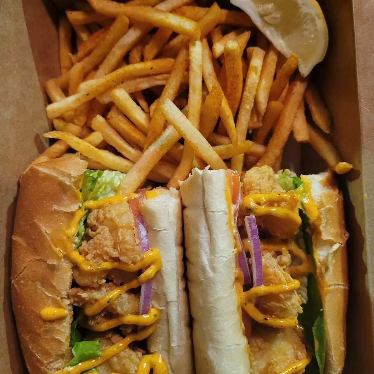 Shrimp PO Boy Sandwich