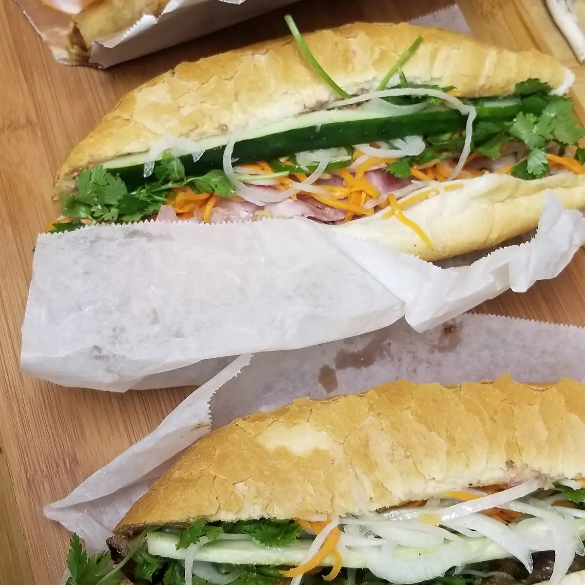 Eggroll Cold Cut Banh MI Pork Banh MI