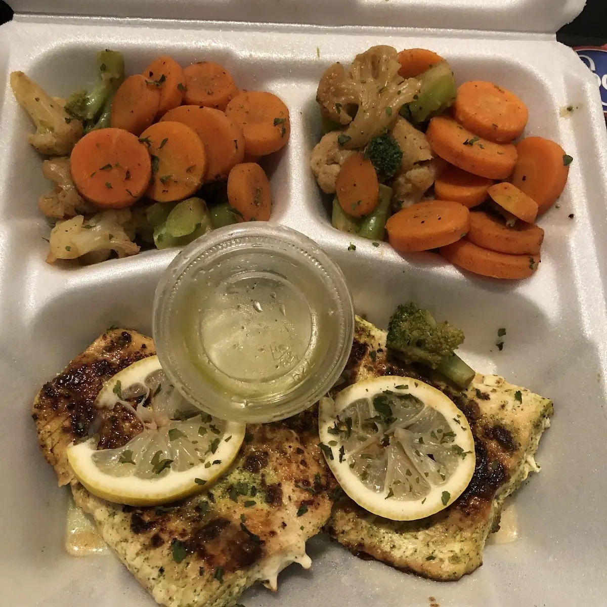 Lemon Herb Salmon with Mixed Veggies