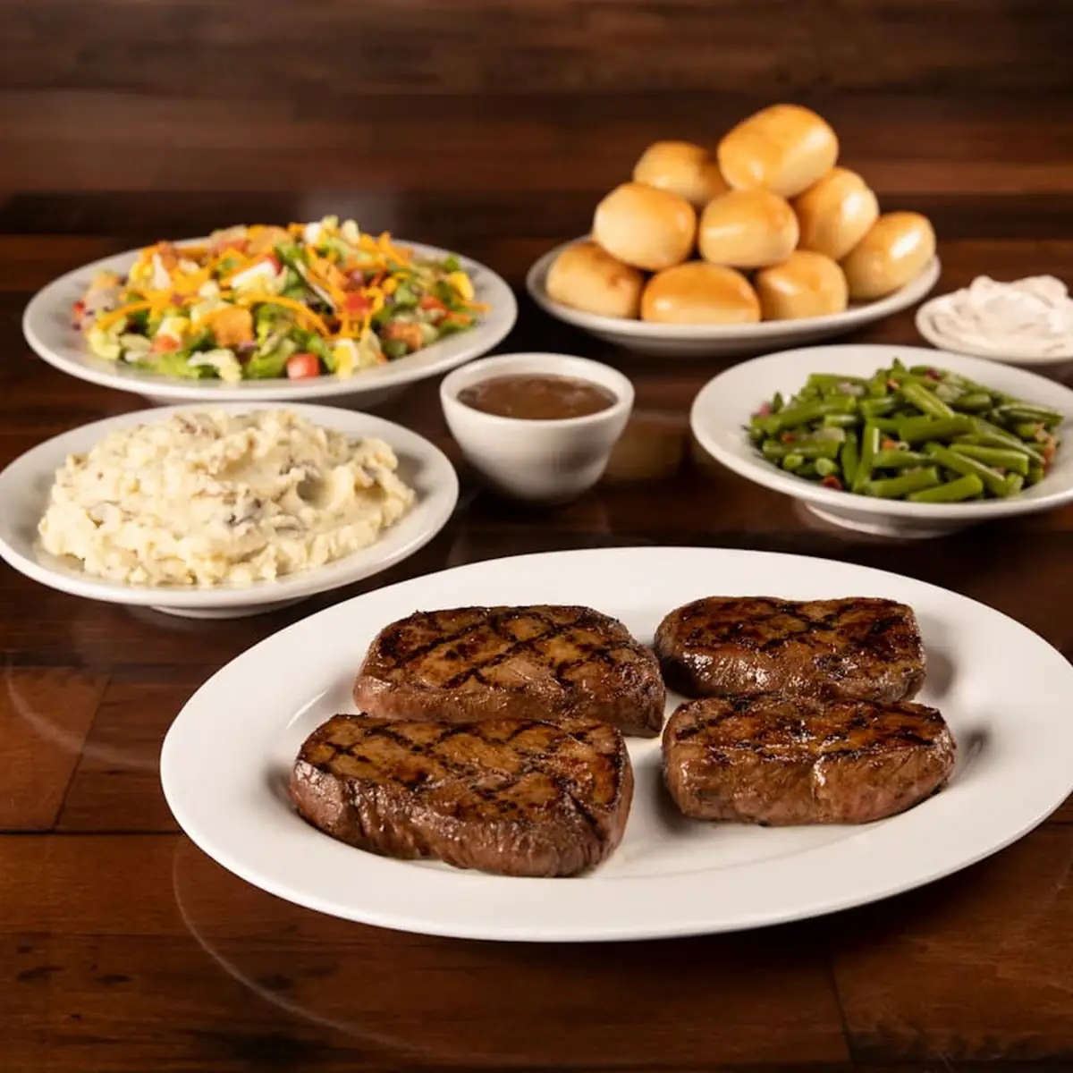 Sirloin & Grilled Shrimp Combo with 2 Sides