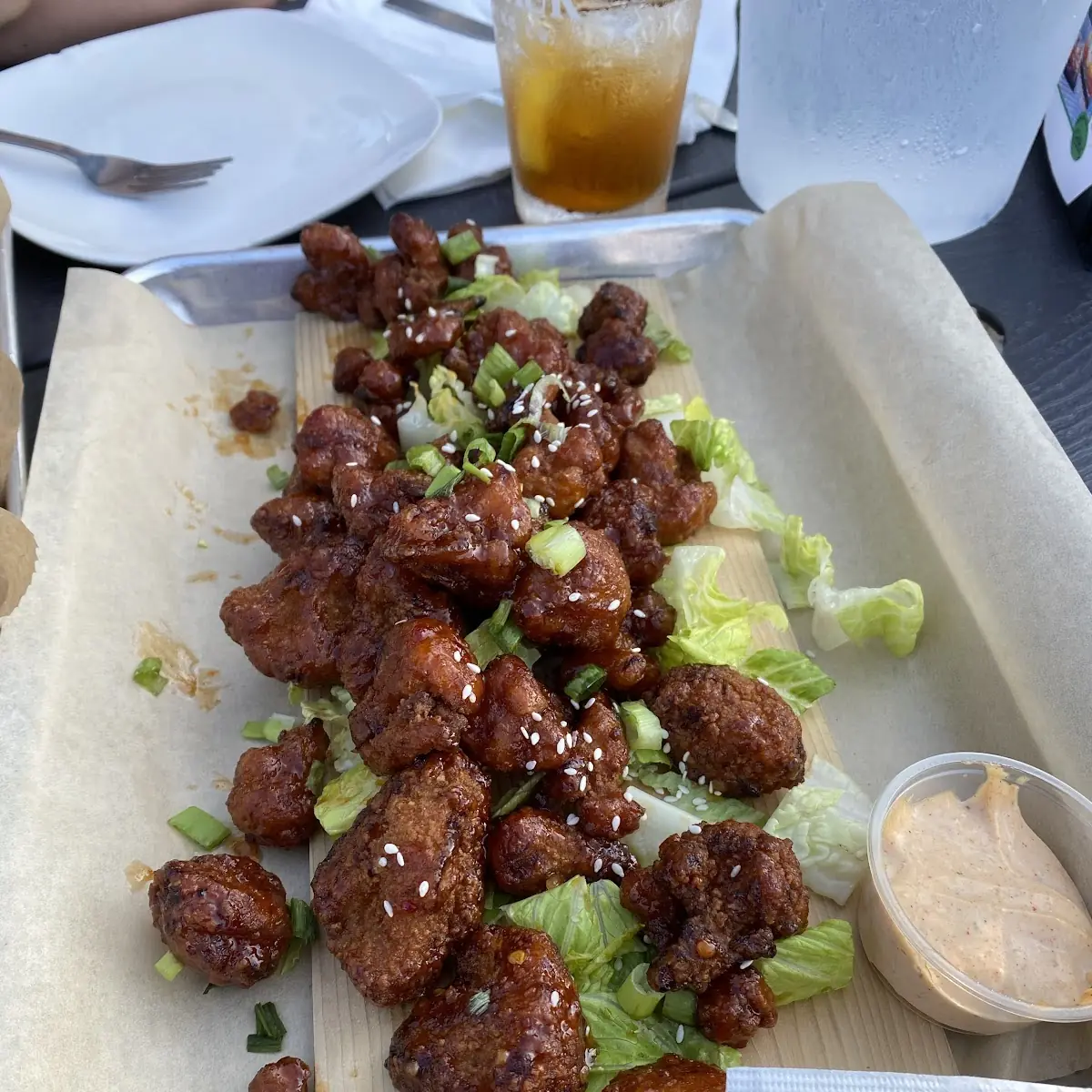 Crispy Cauliflower with Thai Chili Sauce