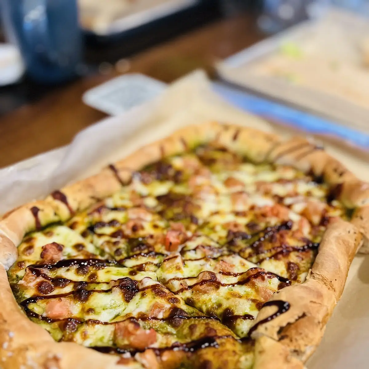 Pretzel Flatbread Pizza