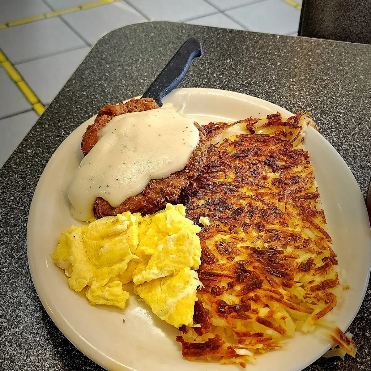 Chicken Fried Steak and Eggs