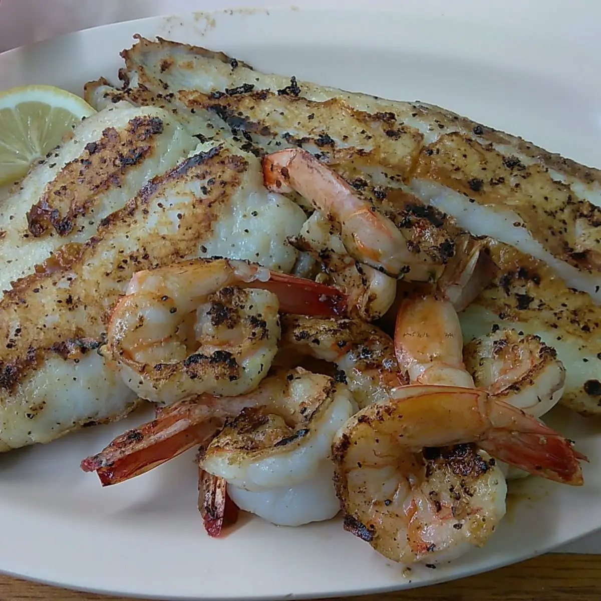 Grilled Fish and Shrimp