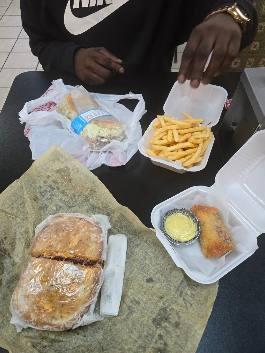 Rueben Deli Burger Cornbeef Egg Roll