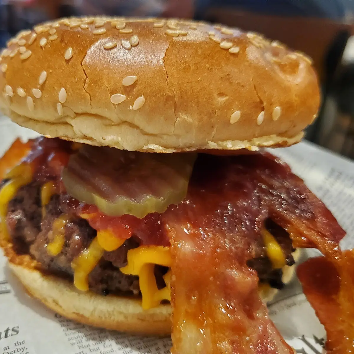 Sweet Heat Bacon Cheeseburger