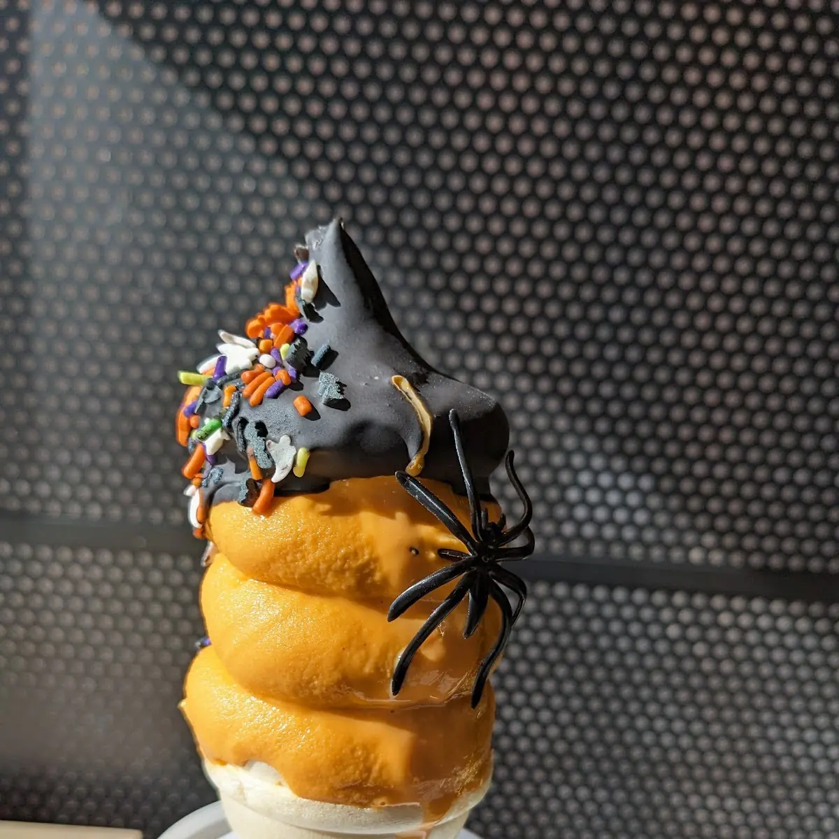 Pumpkin Dip Ice Cream Cone