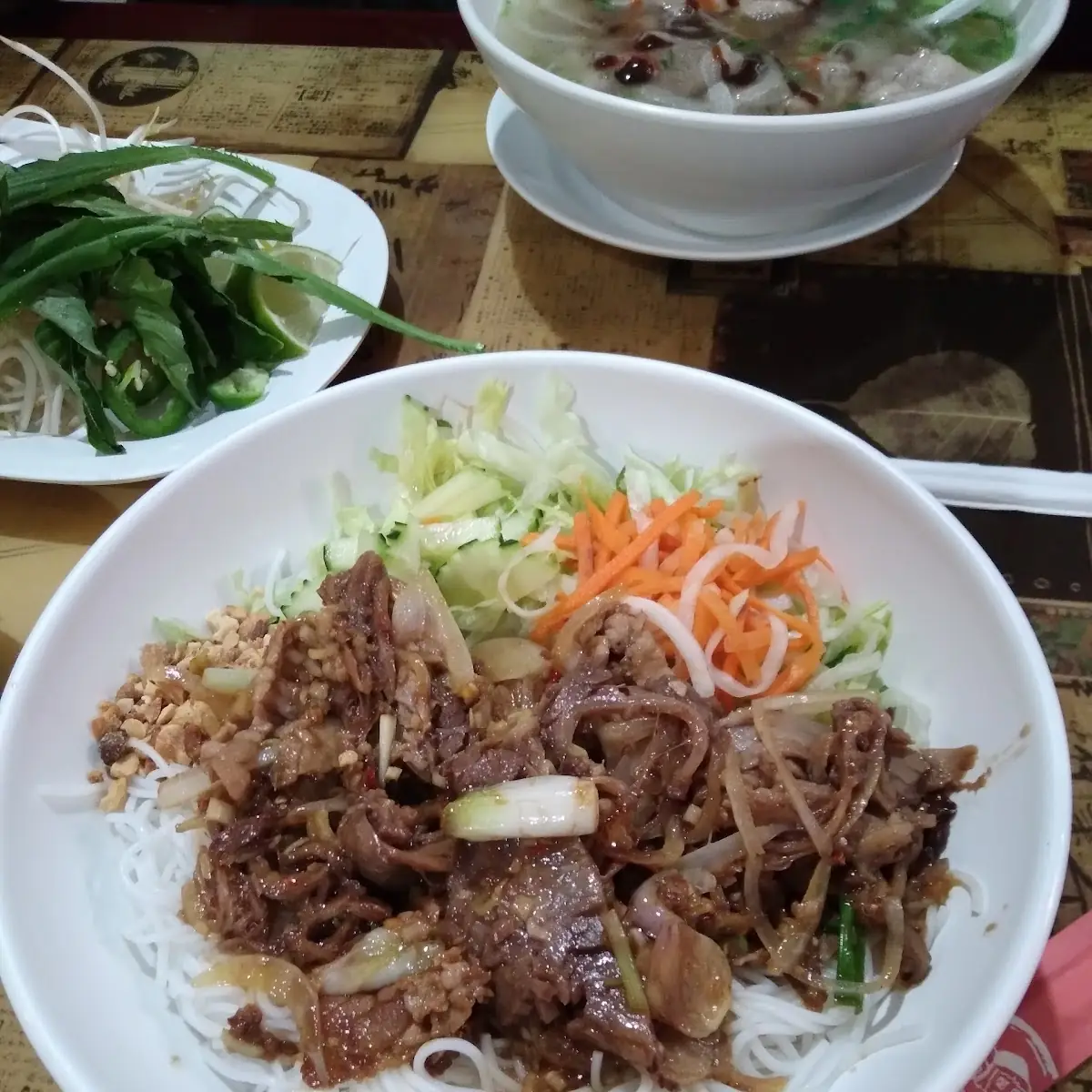 Lemongrass Beef with Rice Noodles