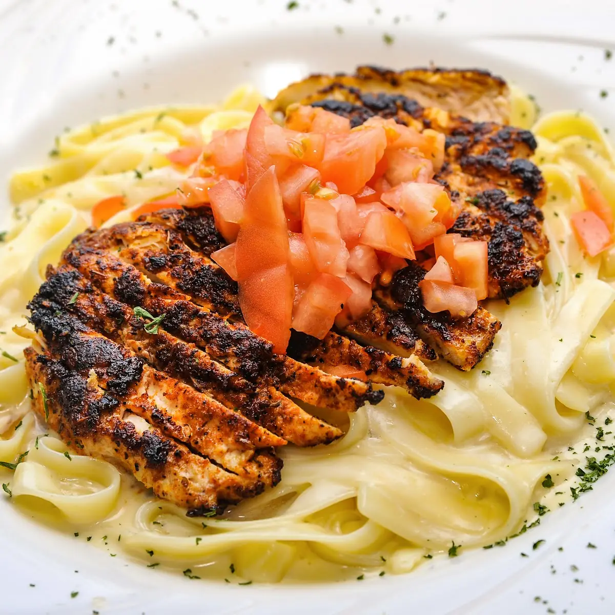 Blackened Chicken Alfredo